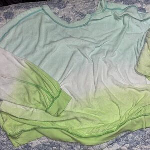 Torrid Mint and Lime Ombre Sweatshirt